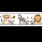 (image for) 1/2in Scale Children's Safari Wallpaper Border Sheet
