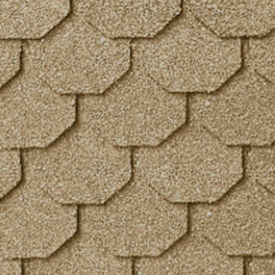 (image for) Desert Sand Hex Asphalt Shingles 157 Square Inches