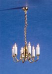 (image for) 6 Arm Classic Colonial Chandelier 12v