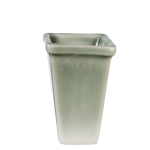 (image for) Square Tapered Vase - Green