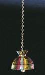 (image for) Multi colored tiffany hanging lamp