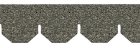 (image for) Grayblend Hexagon Asphalt Shingles 157 Square Inches