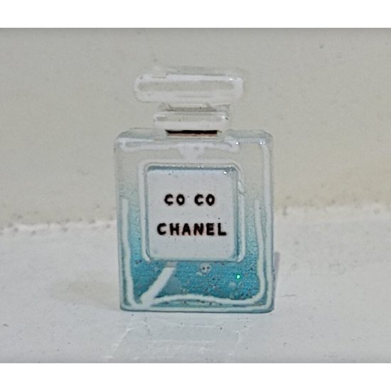 Large Perfume Cologne Bottle - Blue