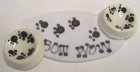 (image for) 2 Dog Bowls w/ Dining Mat