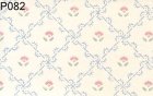 (image for) Prepasted Wallpaper, 3 Pieces: Blue Floral Geometric