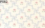 (image for) Prepasted Wallpaper, 3 Pieces: Blue Floral Geometric