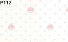 (image for) Prepasted Wallpaper, 3 Pieces: Pink Shell On White