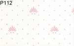 (image for) Prepasted Wallpaper, 3 Pieces: Pink Shell On White