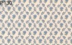 (image for) Prepasted Wallpaper, 3 Pieces: Green Floral Print On Cream