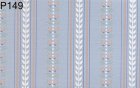 (image for) Prepasted Wallpaper, 3 Pieces: Wh Stripe On Blue