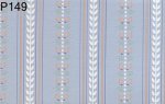 (image for) Prepasted Wallpaper, 3 Pieces: Wh Stripe On Blue
