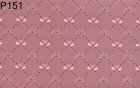 (image for) Prepasted Wallpaper, 3 Pieces: Geometric Print On Rose