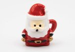Santa Mug Style Cookie Jar w/ Lid (image for) Santa Mug Style Cookie Jar w/ Lid