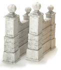 (image for) Gray Stone Wall One Pair
