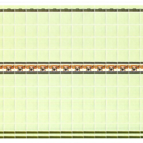 (image for) Green Wall Tile Wallpaper