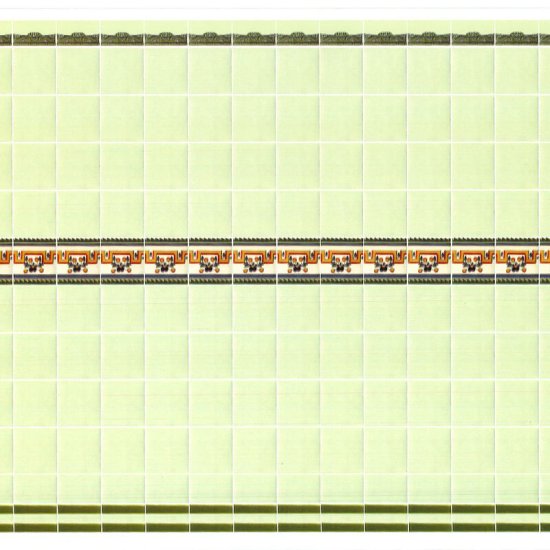 (image for) Green Wall Tile Wallpaper