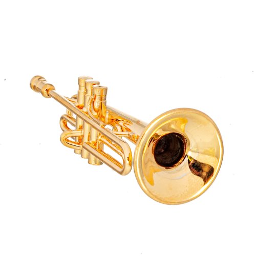 1:12 Miniature Trumpet Mini Musical Instrument Dollhouse Furniture
