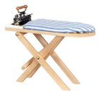 Ironing Board w/ Old Fashioned Iron - Oak (image for) Ironing Board w/ Old Fashioned Iron - Oak