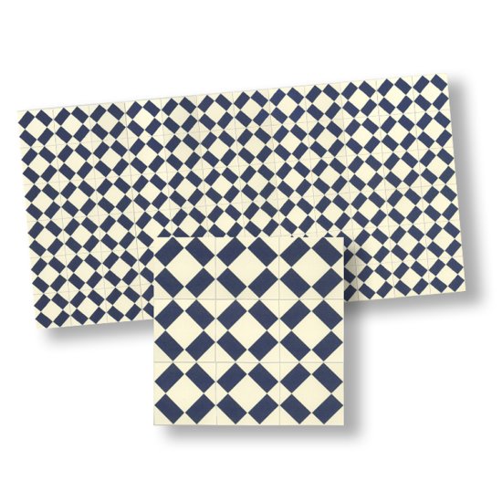(image for) Blue Design Mosaic Tile