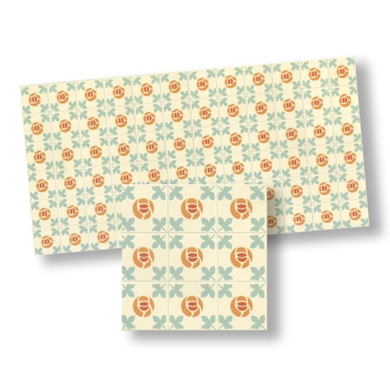 (image for) Floral Mosaic Floor Tile