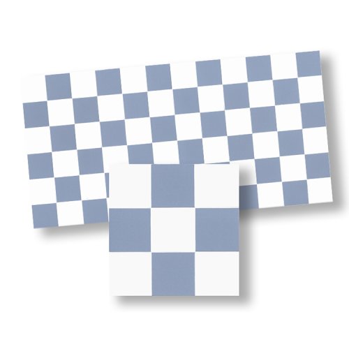 (image for) Powder Blue & White Check Floor Tile