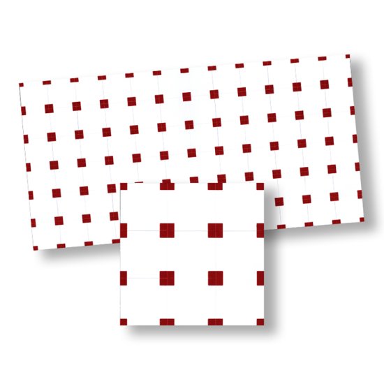 (image for) Red & White Square Floor Tile