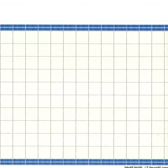 (image for) Blue Bordered White Wall Tile