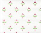 PP Wallpaper Red & Green Pattern on White 3pc (image for) PP Wallpaper Red & Green Pattern on White 3pc