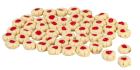 (image for) Bright Red Shortbread Cookies 50pc