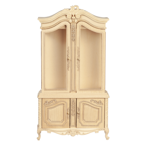 (image for) Louis XV Provencal Display Cabinet - Unfinished