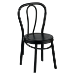 Bentwood Cafe Style Side Chair - Black (image for) Bentwood Cafe Style Side Chair - Black