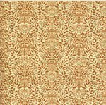 (image for) 1/2in Scale Wallpaper Acorns on Cream 3pc
