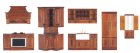 (image for) Kitchen Set 6pc - Walnut