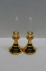 (image for) Candlestick Holder w/ Candles 2pc - Gold