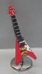 (image for) Red Electric Guitar with Case & Stand