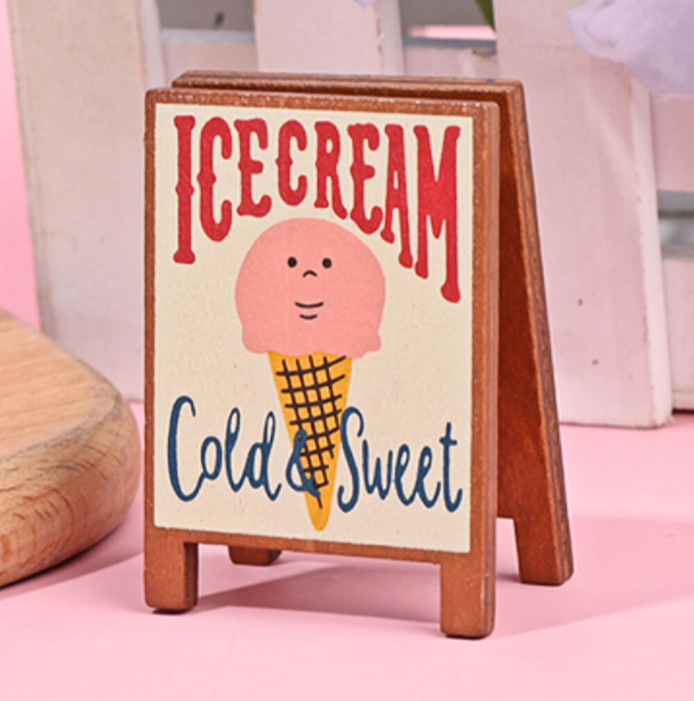 2 Sided Ice Cream Standing Sign