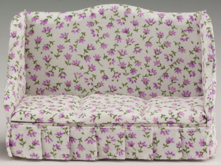 Beige & Lavender Floral Sofa DISCONTINUED