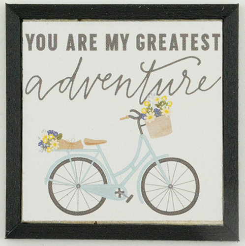 Framed You Are My Greatest Adventure Bicycle Picture
