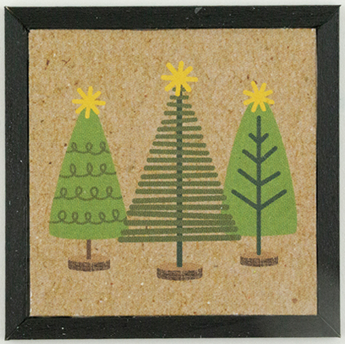 Christmas Trees Holiday Framed Picture