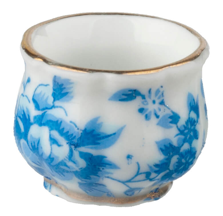 Cache Pot - Blue Floral