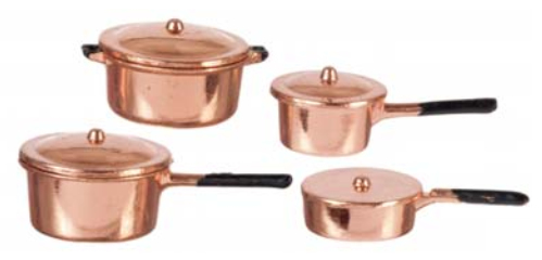 8pc Copper Cookware