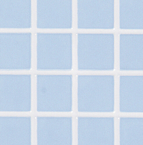 (image for) Powder Blue Square Tile Vinyl Floor Sheet