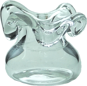 1/2in Scale Glass Ruffle Vase
