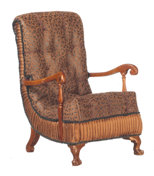 Arm Chair Art Deco - Walnut