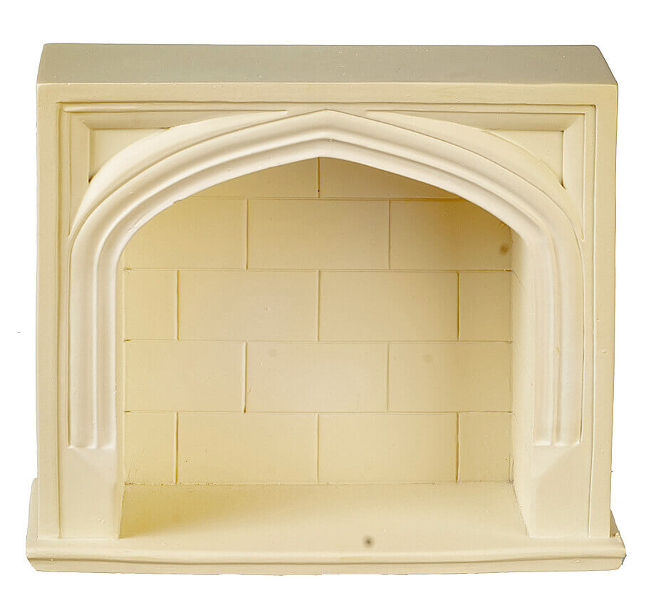 Tudor Fireplace - Cream