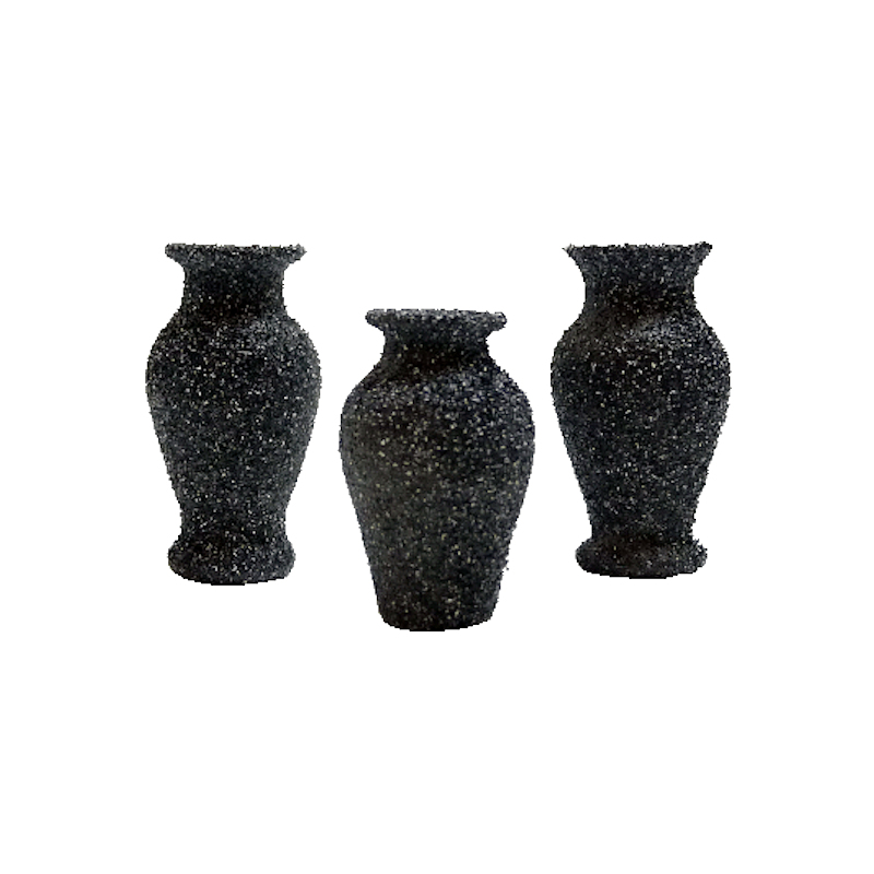 Granite Textured Glass Vases 3pc