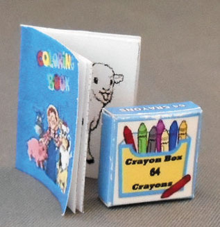 Coloring Book Farm w/ Crayon Box