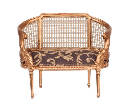 Louis XIV Small Settee - Gold