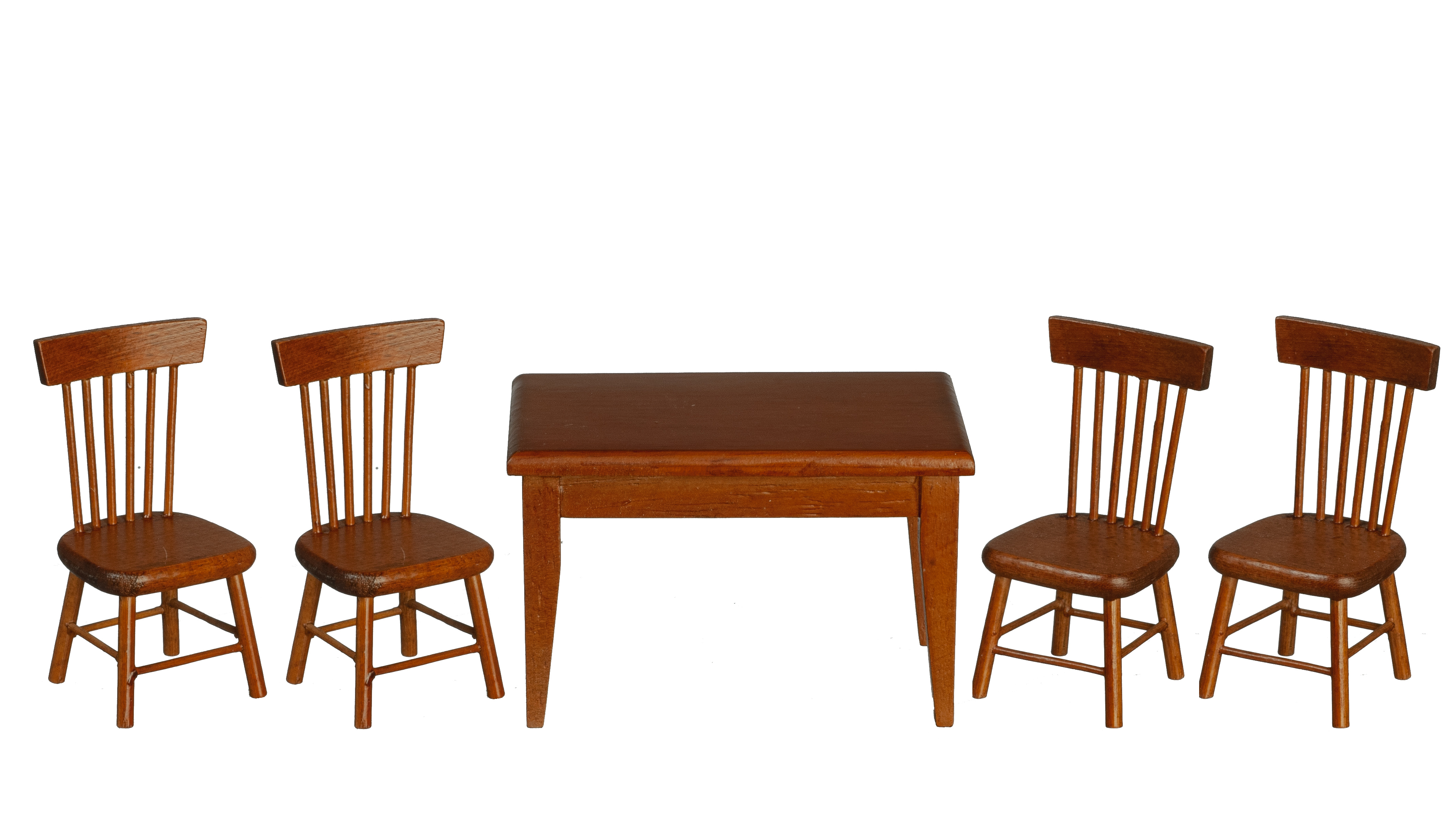 Table & 4 Chairs - Walnut - 5pc