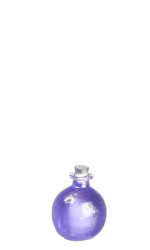 Purple Round Vanity Bottles Plastic 12pc